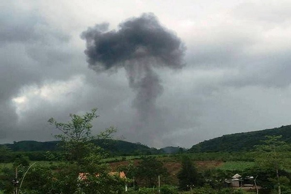 TRỰC TIẾP: Máy bay quận sự rơi tại địa bàn Nghệ An